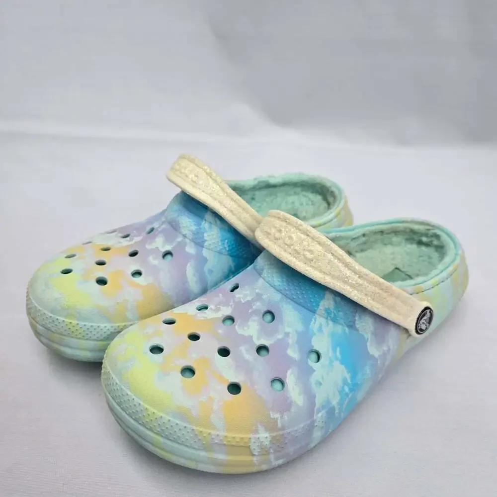 Crocs Kids Multicolor Lined Clog Sandals J4